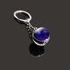 Spherical Luminous Crystal Zodiac Keychain - Virgo & Leo