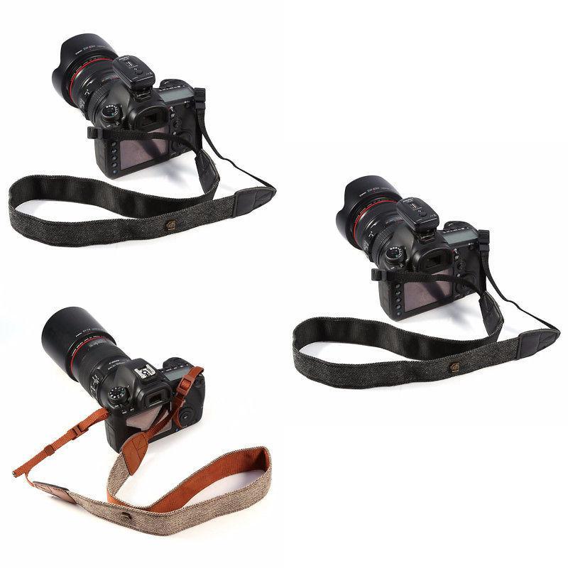 Хлопковый плечевой ремень для DSLR-камер с регулируемой длиной для комфортной съемки