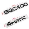 3D буквы Word EQC400 4MATIC, фирменная табличка с эмблемой для EQC 350 400, наклейка с логотипом на задний багажник, серебристый, черный, Стайлинг автомобиля