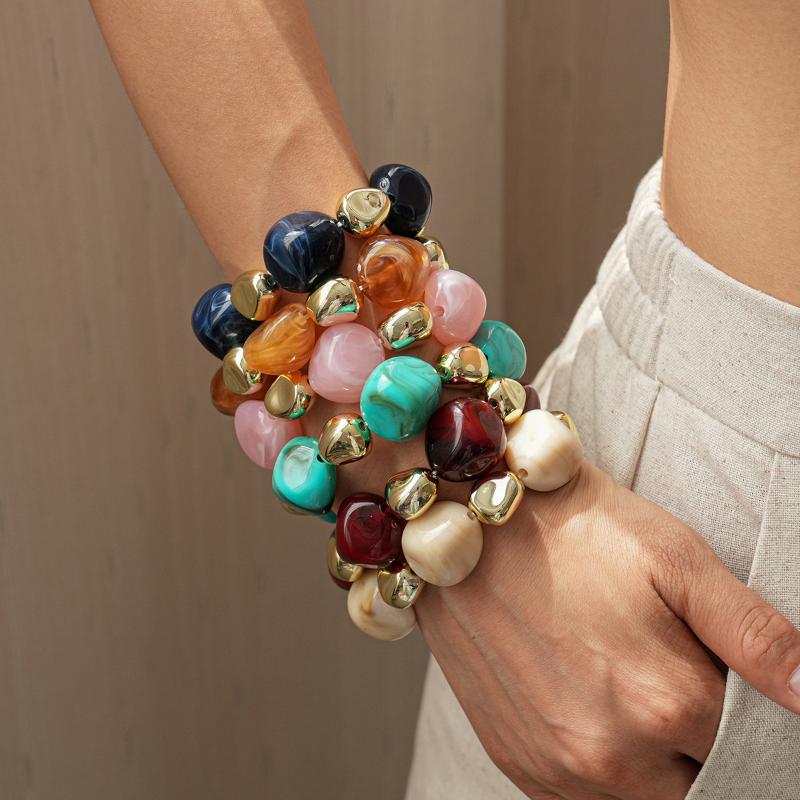 Необычные браслеты из бусин для женщин, многоцветные богемные геометрические браслеты ручной работы, парные украшения, подарок