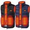 9 Areas Heated Vest Jacket USB Men Winter Electrically Heated Thermal Waistcoat for Hunting Hiking Warm Jacket