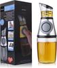 High-grade Glass Oil and Vinegar Dispenser, Kitchen Quantitative Oil Control Pot, Vinegar Oil Bottle