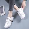 Fashion Women Sneakers White Casual Shoes Outdoor Low Top Running Shoes PU Leather Lightweight Tennis Flat Bottom Women Vulcanized Shoe