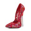 Pointed Thin Heels  Nightclubs Metal Heel Pole Dance Large Size High Heels Dancing Women's Shoes WZ