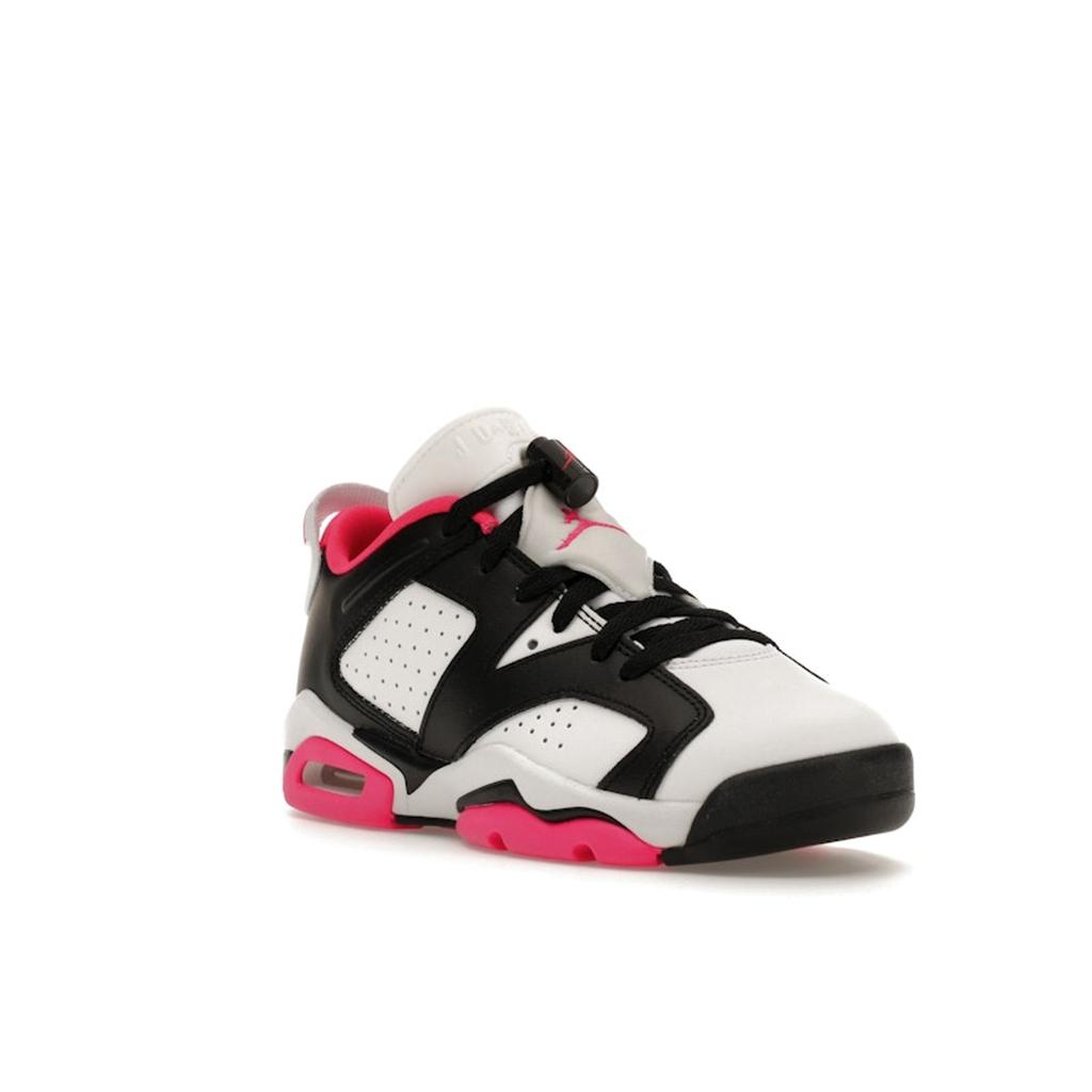 Кроссовки Air Jordan 6 Retro Low GS Fierce Pink Kids Белый Черный 768878-061