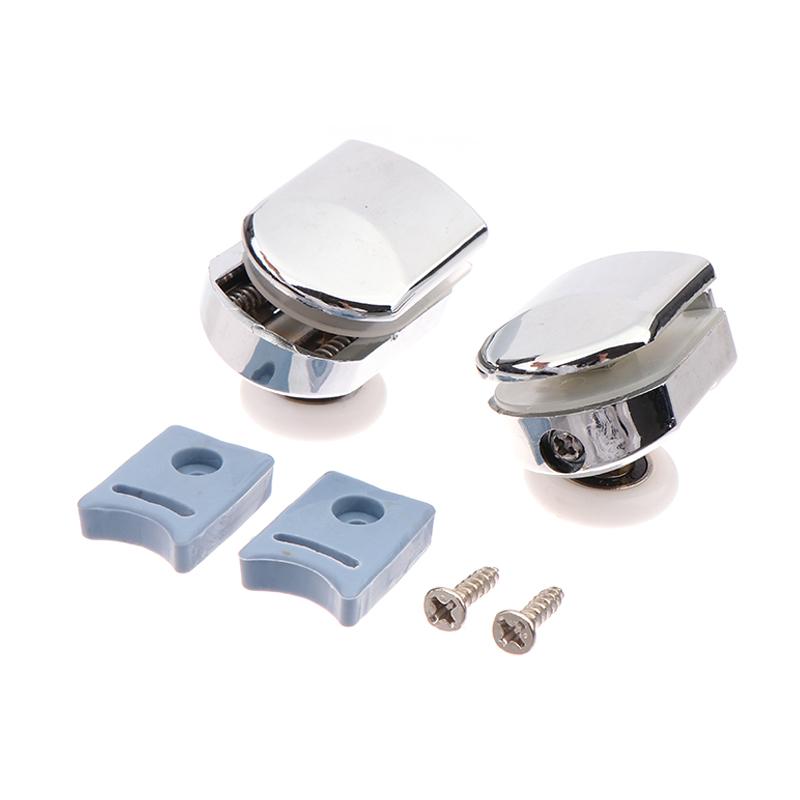 2 шт., 23/25 мм, верхние ролики для душевой двери, двухколесные раздвижные дверцы из цинкового сплава, роликовый подшипник, сменные колесные направляющие