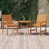 VidaXL Garden Dining Chairs 2 Pcs Solid Acacia Wood 362227