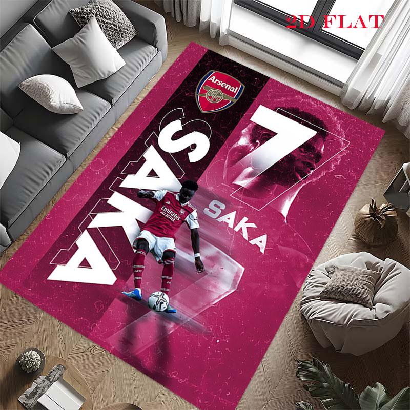 Bukayo Saka Soul Poster Carpet Rug for Living Room Bedroom Home Sofa Decoration,Kids play Nonslip Floor Mat