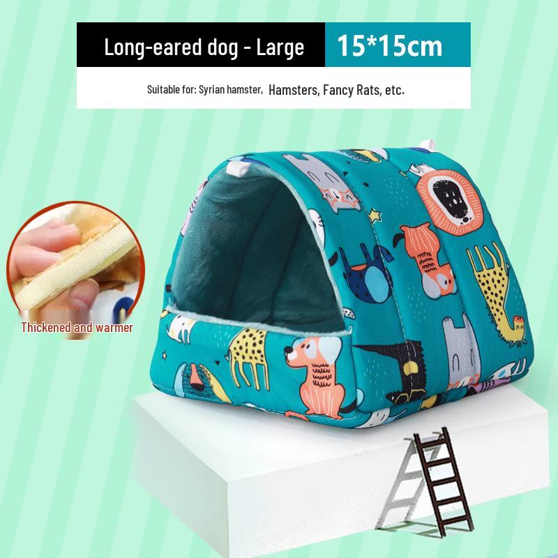 Зимнее теплое хлопковое гнездо для маленьких питомцев: Хомяки, Шиншиллы, Ежи, Белки и Кролики