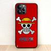BW-2 Anime One Piece Soft Black Case for iPhone XR 14 15 11 12 13 6 7 8 X XS Pro Max Samsung S22 S23 S21 S24 FE Ultra S8 Plus