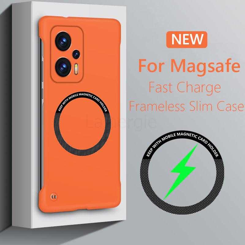 Безрамочный Магнитный Тонкий Чехол Для Magsafe Для Xiaomi Poco X4 GT PocoX4GT Беспроводная Зарядка Жесткая Задняя Крышка