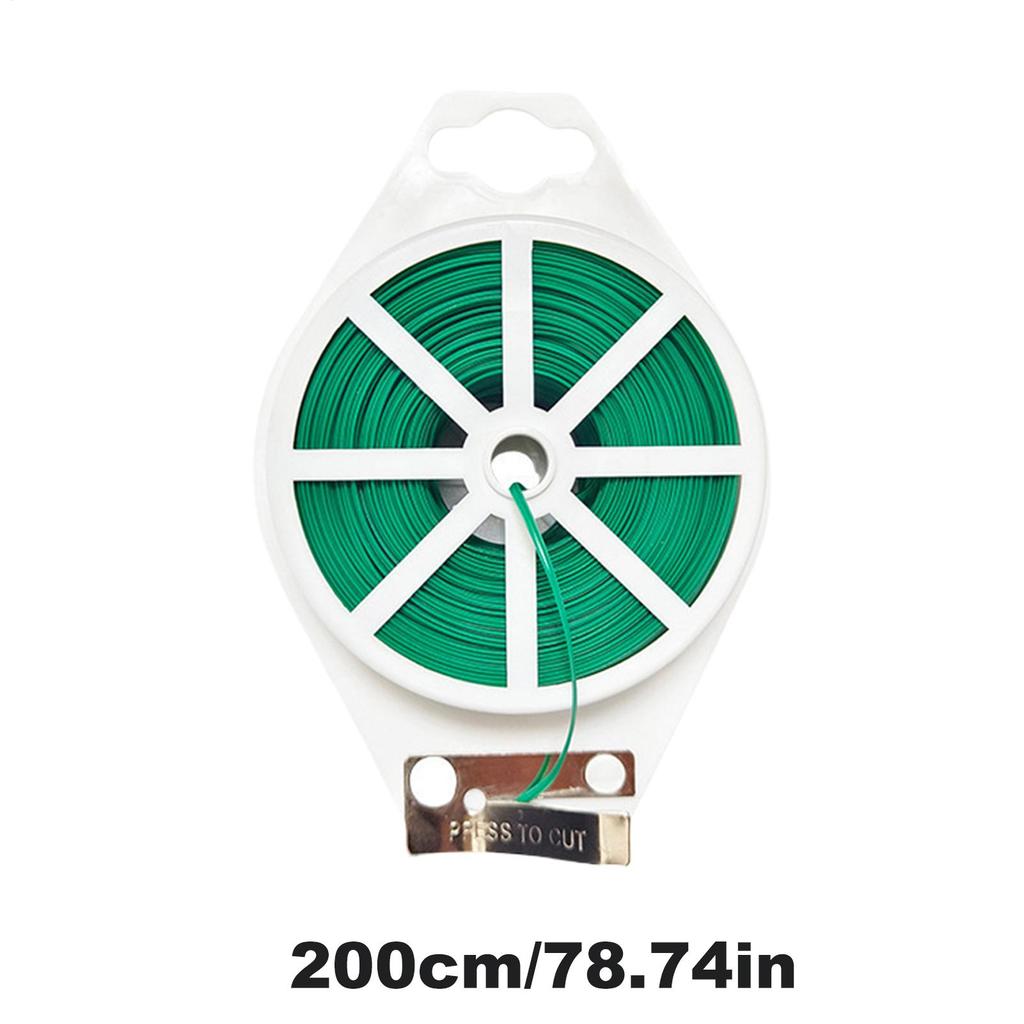 Садовые растения Обвязочная железная проволока Садовая подвязка для растений с кусачками Поддержка для вьющихся растений Цветочная лоза Кабель-струна Инструмент для обвязки сада