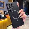 Роскошный Мягкий Жидкий Силикон Для Чехла Magsafe для Samsung Galaxy S25 S24 S23 FE Plus Ultra A14 A15 A16 A54 A55 A26 A36 A56 Чехол