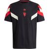 Оригинальная футболка Manchester United FC Originals Азиатский размер 'Черный Красный' Мужская IS6519