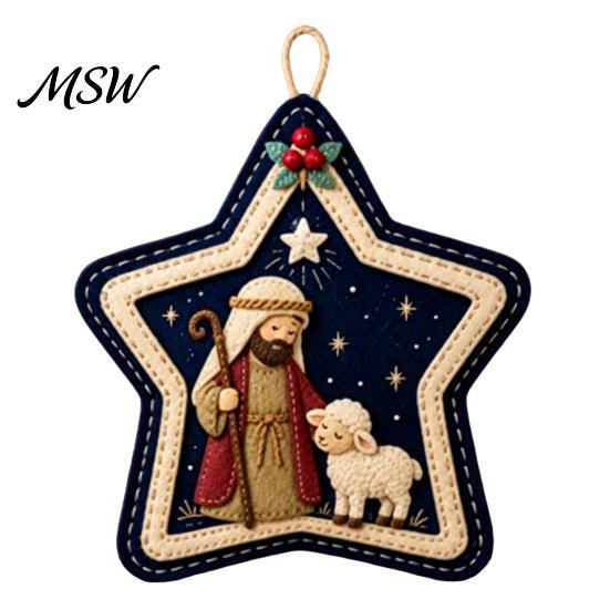 Indoor Outdoor Xmas Tree Decor Felt Christmas Pendant, Decorative Hanging Ornament for Holiday Craft Home Decor, Wall Fireplace Decorations