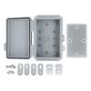 Outdoor Electrical Box IP67 Water Resistant ABS Plastic Project Box with Stainless Steel Hinge for