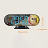 Voice Control Digital Alarm Clock 12/24H Format LED Electronic Clock LED Mirror Clock  Office Decor