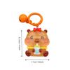 Korean Style Luminous Key Chain Cartoon Bell Key Chain Personality Capybara Pendant  Decoration