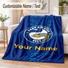 Фланелевое одеяло с индивидуальным текстом, принт Parramatta Eels, теплое, уютное, для дома, дивана, кровати