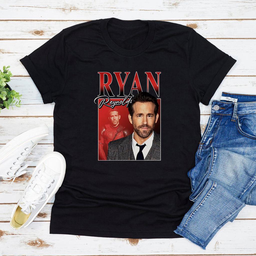 Ryan Reynolds Vintage 90s Tee Ryan Reynolds Tshirt Retro Movies Actor T Shirts Best Friends TShirt Short Sleeve Graphic Tees