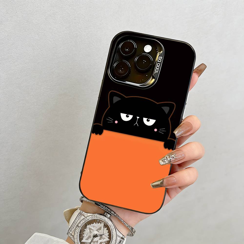 Одиночная Иллюстрация Чехол для Телефона Для iPhone 17,16,15,14,13,12,11 Plus,Pro Max,XS,Разноцветный Серебристый Чехол для Телефона Funda Cover