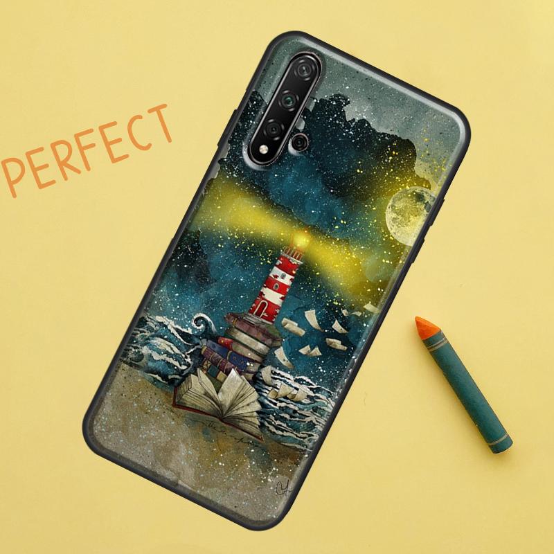Чехол Lighthouse для Huawei Nova 5T 9 10 SE 7i 8i 11i 12i Y60 Y61 Y70 Y72 Y73 Y90 Y91 P20 P30 P40 Lite