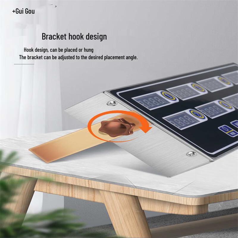 Commercial 8-Channel Digital Kitchen Timer