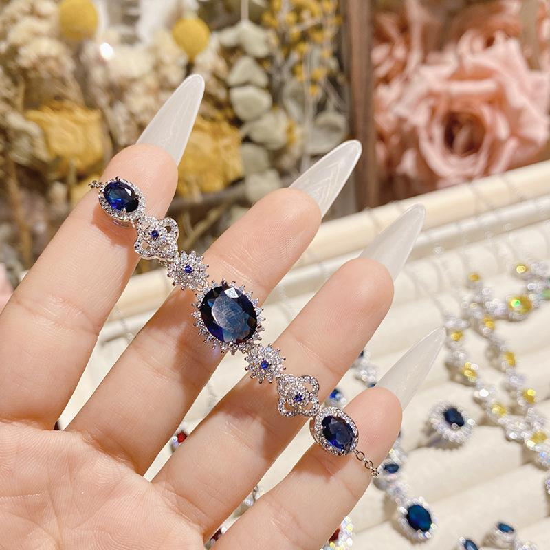 Камелия Французский Яркий Имитация Рубина Свадебный Набор, 18К Полное Бриллиантовое Покрытие Элегантные и Благородные Серьги Открытое Кольцо