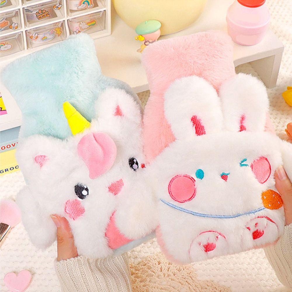 Милая плюшевая грелка с мультяшной грелкой для рук, теплая грелка для девочек