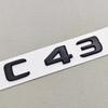 3D ABS C43 TURBO ELECTRIFIED Emblem Side Fender Badge Rear Trunk Letters Logo For Mercedes Benz W206 AMG Car Styling Accessories GJ1
