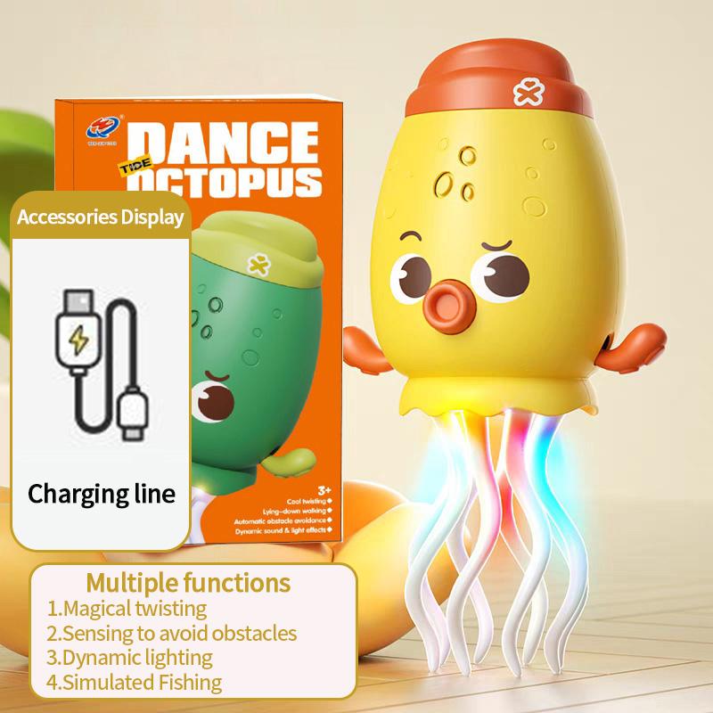 Electronic Dancing Squid Toys Magical Dancing Jellyfish Led Glowing Light Music Funny Dancing Octopu Best Children Festival Gift