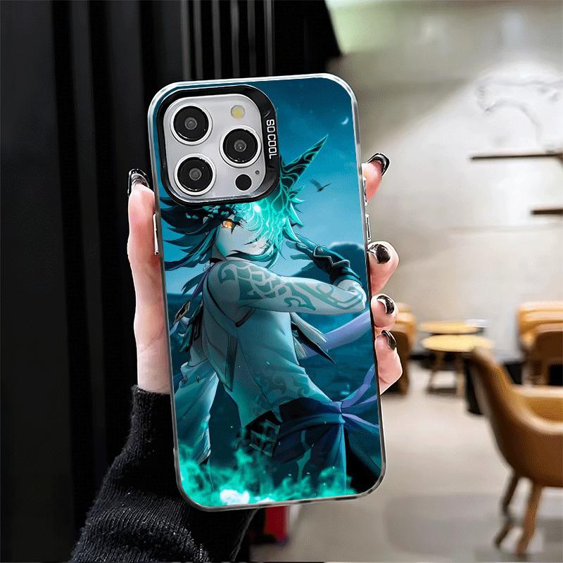 Мягкий чехол для телефона Genshin Impact Сяо для iPhone 15 16 17 Pro Max 17Air 16E 14 Plus 13 12 Mini Ударопрочный чехол Задняя крышка