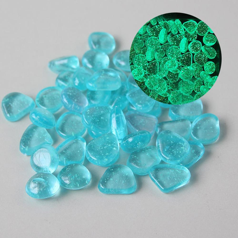 Glow In the Dark Colorful Luminous Stone Long-lasting Garden Paving Fluorescent-Stone  for Aquatic
