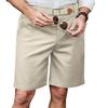 Мужские шорты средней посадки с застежкой-молнией на пуговицы, длиной до колена, с 2 боковыми карманами, легкие повседневные летние пляжные шорты