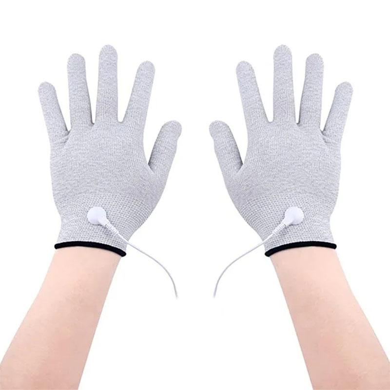 Новые массажные перчатки TENS, массажный инструмент для ладоней, EMS Pulse, портативные косметические массажные перчатки для физиотерапии