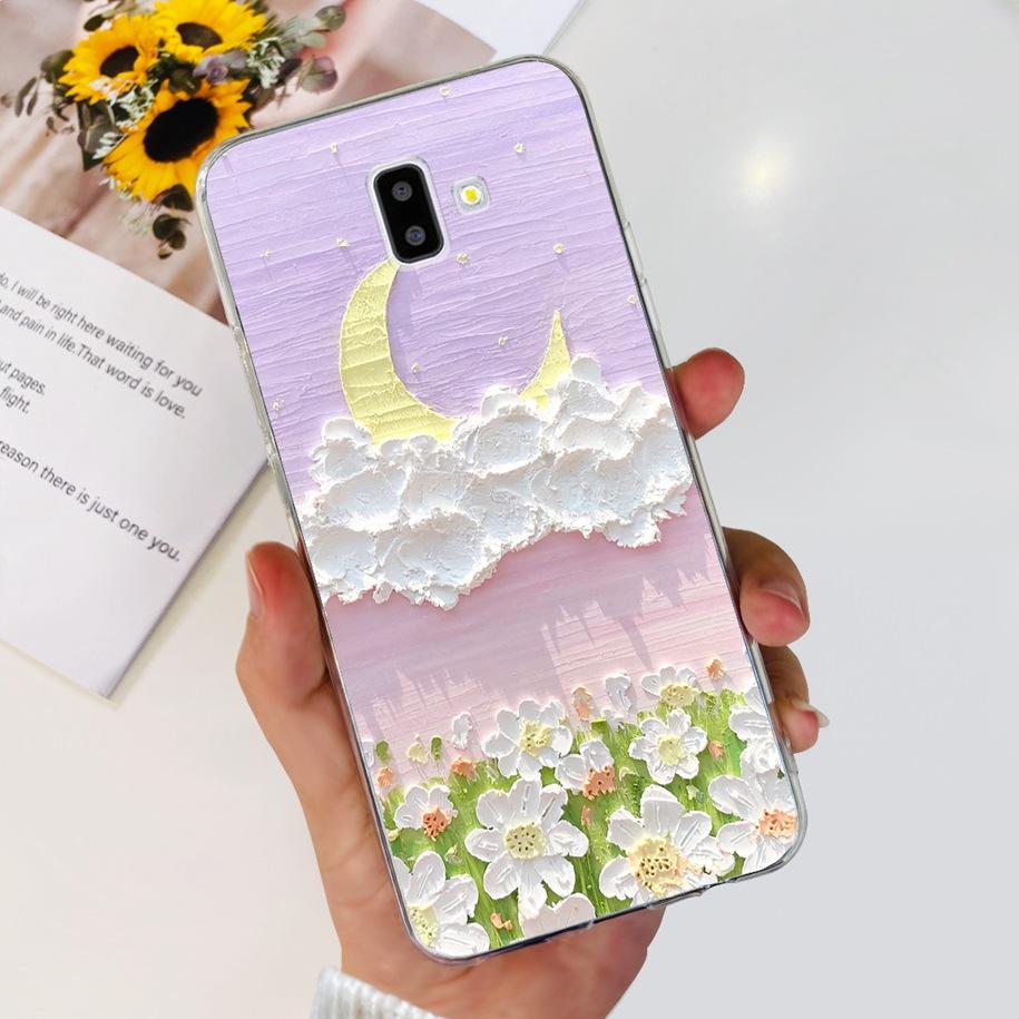 Чехол для Samsung J6 Plus J6 2018 J600F J610F Чехол Роскошный Мраморный Бабочка Прозрачный Мягкие Чехлы Для Samsung Galaxy J 6 J6+ 2018 Capa