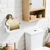 Европейский матовый держатель для туалетной бумаги, настенный, экономия места, ретро, золотой, декоративные аксессуары для ванной комнаты