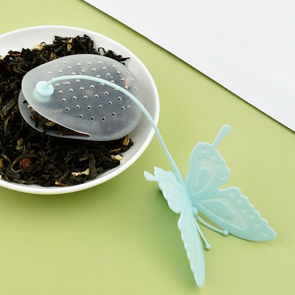 Silicone Material Butterfly Tea Bags Cute Design Butterfly Shape Silicone Filter Infuser Reusable Filter Function