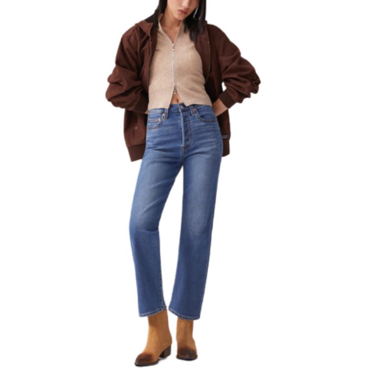 Levis Однотонная джинсовая куртка с капюшоном и длинными рукавами Мужские куртки Коричневый 002I3-0000