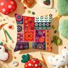Retro Ethnic Style Cushion Cover Soft Short Plush DoubleSided Printing Home Decor Machine Washable Pillow Case Gift