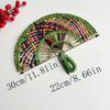 Straw fan, handmade seaweed fan, wall hanging fan, color decorative fan, summer hand crank fan, futon fan