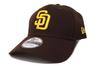 Кепка New Era 9FORTY MLB San Diego Padres, размер универсальный, коричневая,