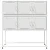 Sideboard White 100.5 x 39 x 107 cm Steel