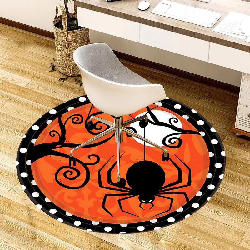 1pc Office Carpet Chair Mats Halloween Spider Web Perfect for Decorating Office Chairs, Living Rooms, Or Bedrooms.YDT008