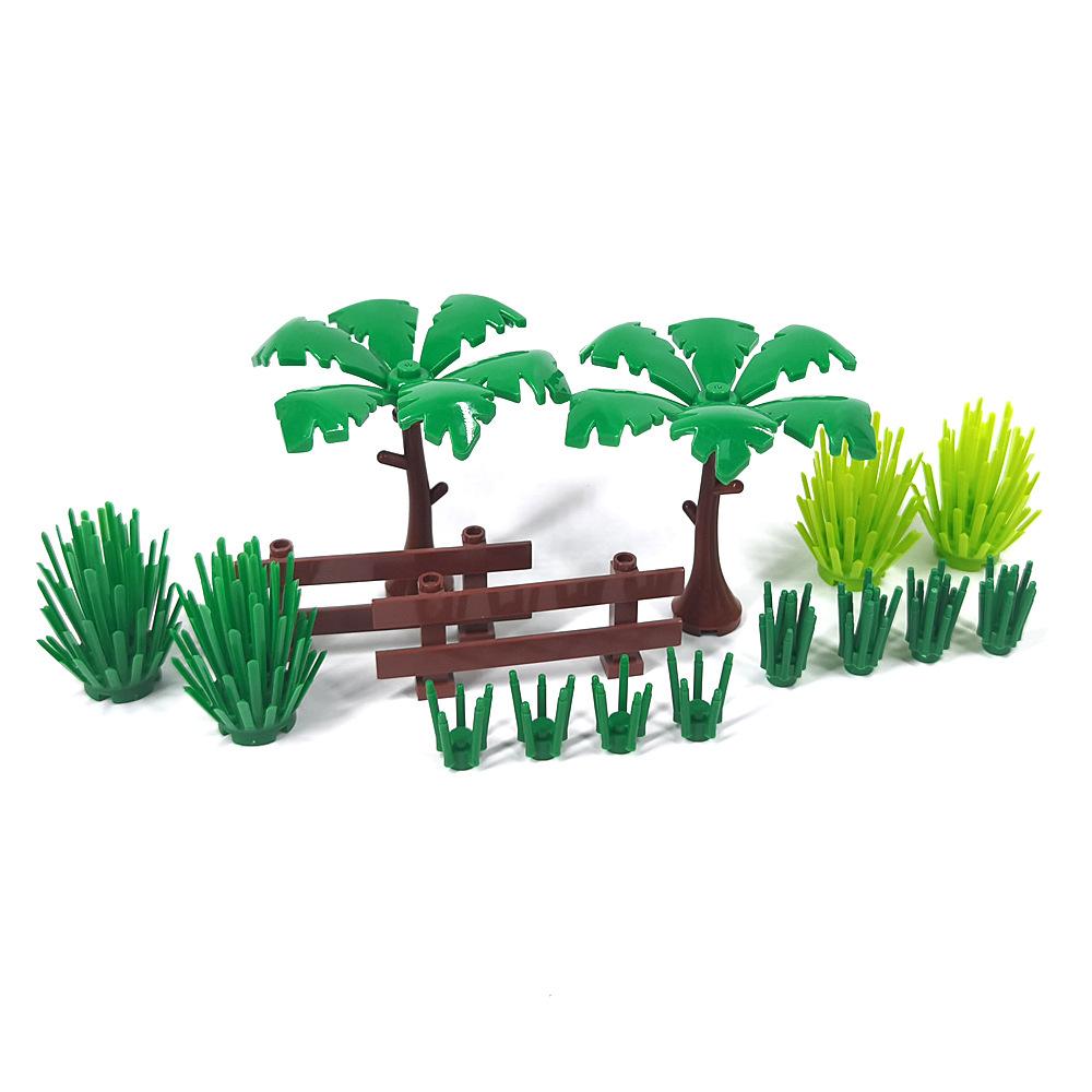 Small Particles Building Block Compatible Patchwork Food Assembly Bread Dessert Garden Street Scene