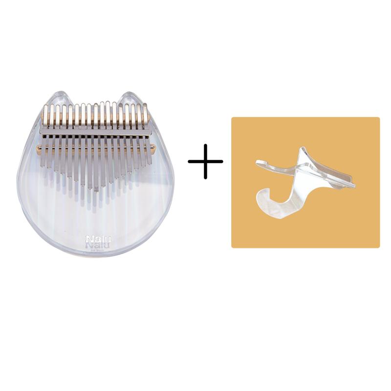 Kalimba акриловое пианино с 17 клавишами, прозрачный котенок для большого пальца, пианино Mbira с держателем тюнера для молотка, чехол Kalimba