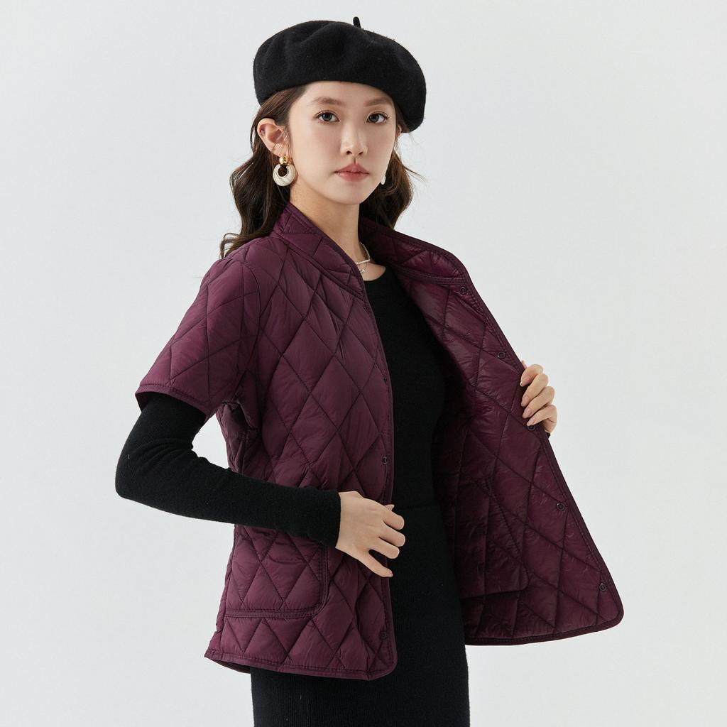 Зимнее мамино платье Хлопковая одежда Женская с коротким рукавом Утепленное Утолщенное Увеличить Хлопковую куртку Среднего возраста Можно носить наизнанку Женское 2366