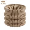 Autumn/Winter Velvet Knitted Scarf Cover, Unisex Thickened Warm Windproof Pullover Neck Cover Versatile Neck Protection Scarf