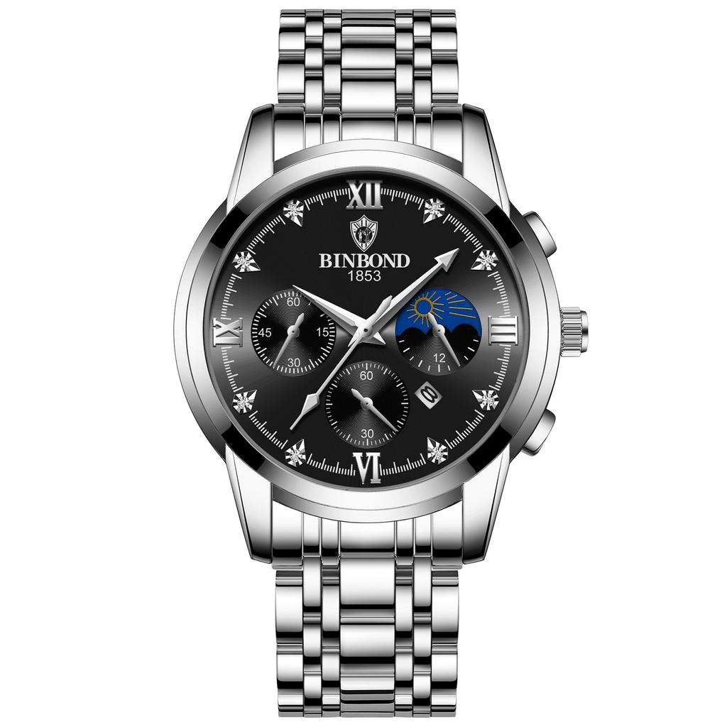 Men's Waterproof Luminous Running Alarm Clock Watch