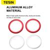 TESIN Aluminium Car AC Vent Outlet Cover Trim Air Conditioning Decorative Ring Stickers for Suzuki Jimny 2007-2017